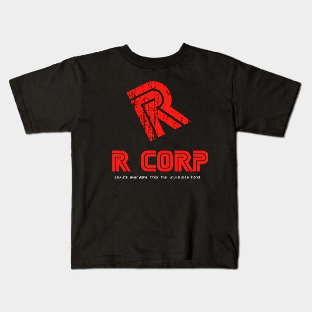 R Corp Kids T-Shirt by WMKDesign